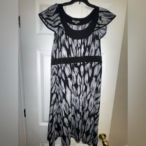 Black and white dress